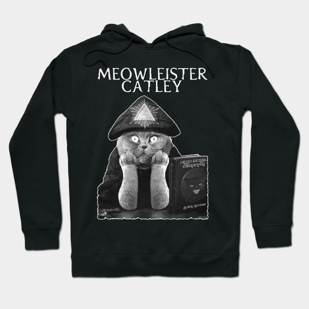 Meowleister Hoodie by darklordpug